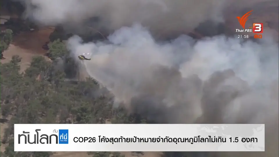 COP 26 โค้งสุดท้าย เป้าหมายจำกัดอุนหภูมิโลกไม่เกิน 1.5 °C