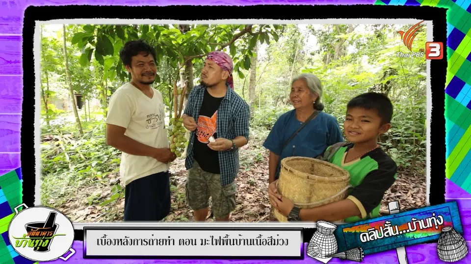 คลิปบ้านทุ่ง : เกลือ หรือ กะปิ จิ้มมะไฟดิบจะเด็ดกว่ากัน