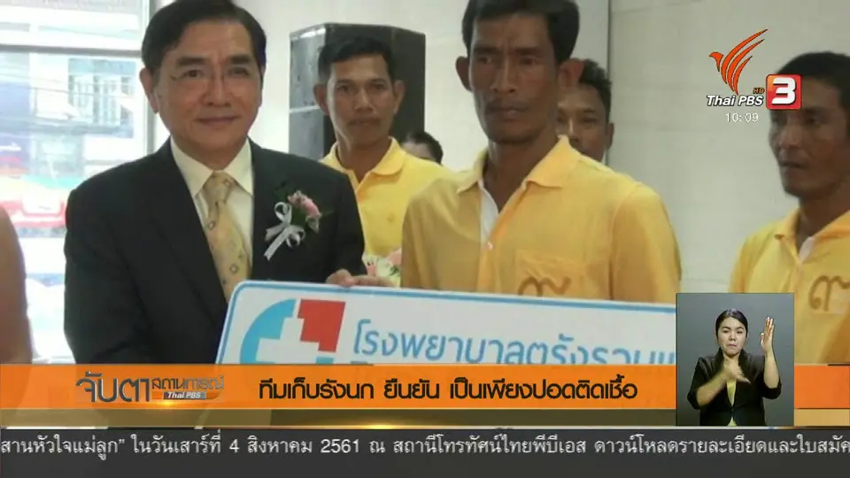 ทีมเก็บรังนก ยืนยัน เป็นเพียงปอดติดเชื้อ