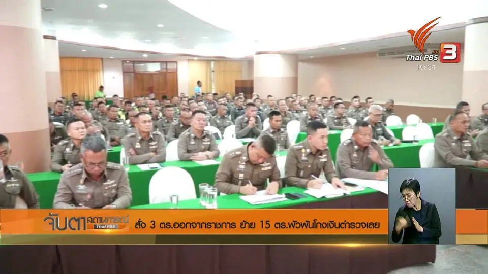 สั่ง 3 ตร.ออกจากราชการ ย้าย 15 ตร.พัวพันโกงเงินตำรวจเลย