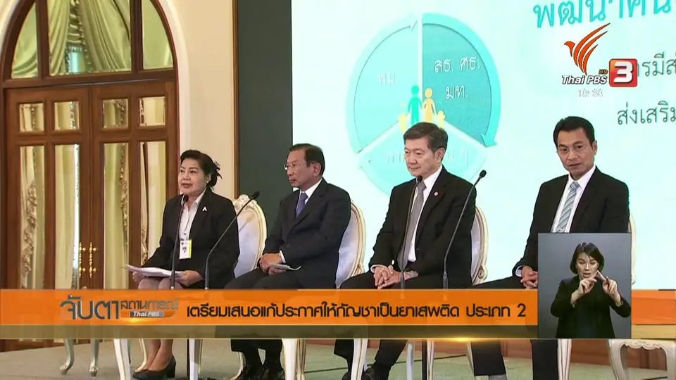 เตรียมเสนอแก้ประกาศให้กัญชาเป็นยาเสพติด ประเภท 2