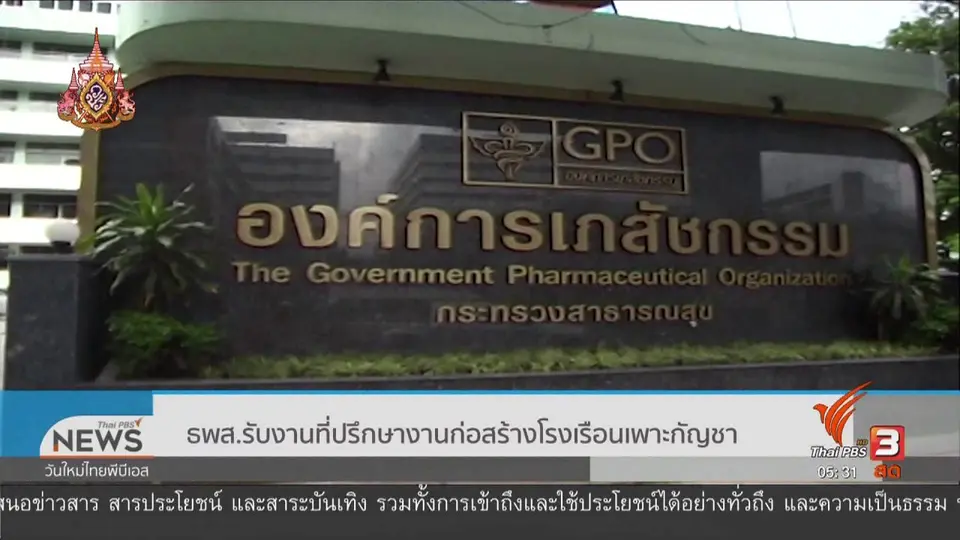 ธพส.รับงานที่ปรึกษางานก่อสร้างโรงเรือนเพาะกัญชา