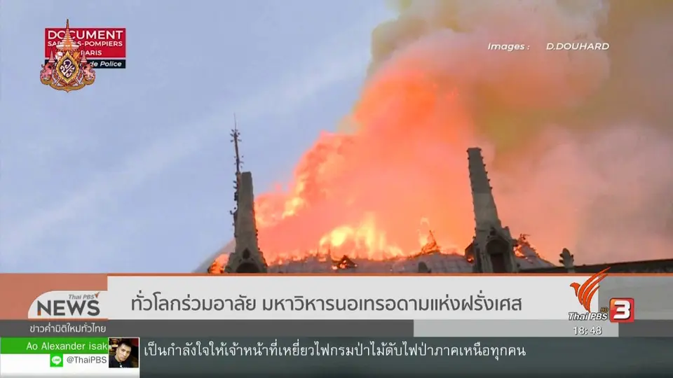 วิเคราะห์สถานการณ์ต่างประเทศ : ทั่วโลกร่วมอาลัย มหาวิหารนอเทรอดามแห่งฝรั่งเศส