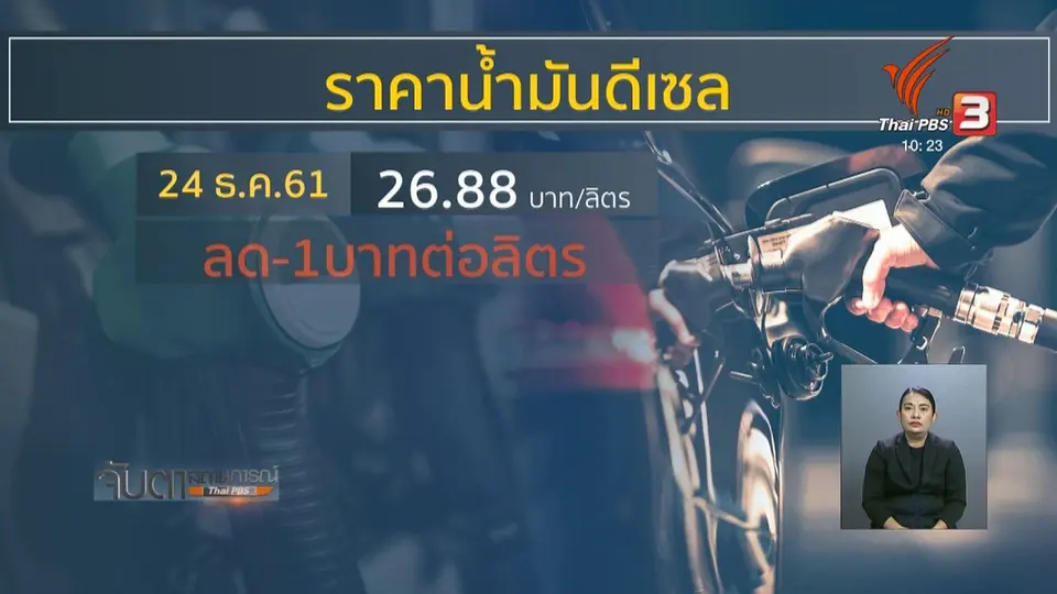กบง.มีมติลดราคาน้ำมันขายปลีกทุกชนิดลิตรละ 1 บาท