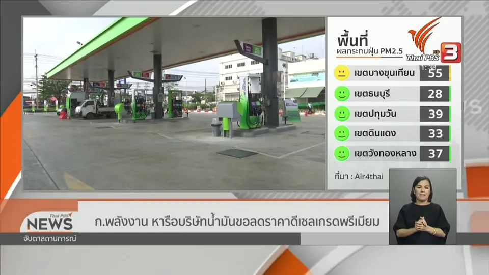 ก.พลังงาน หารือบริษัทน้ำมันขอลดราคาดีเซลเกรดพรีเมียม