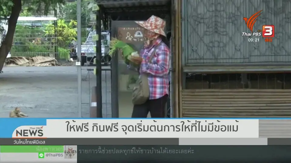 ประเด็นทางสังคม : ให้ฟรี กินฟรี จุดเริ่มต้นการให้ที่ไม่มีข้อแม้