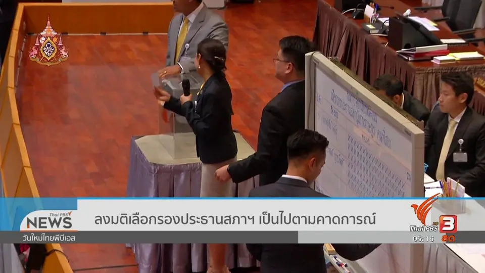 ​ลงมติเลือกรองประธานสภาฯ เป็นไปตามคาดการณ์