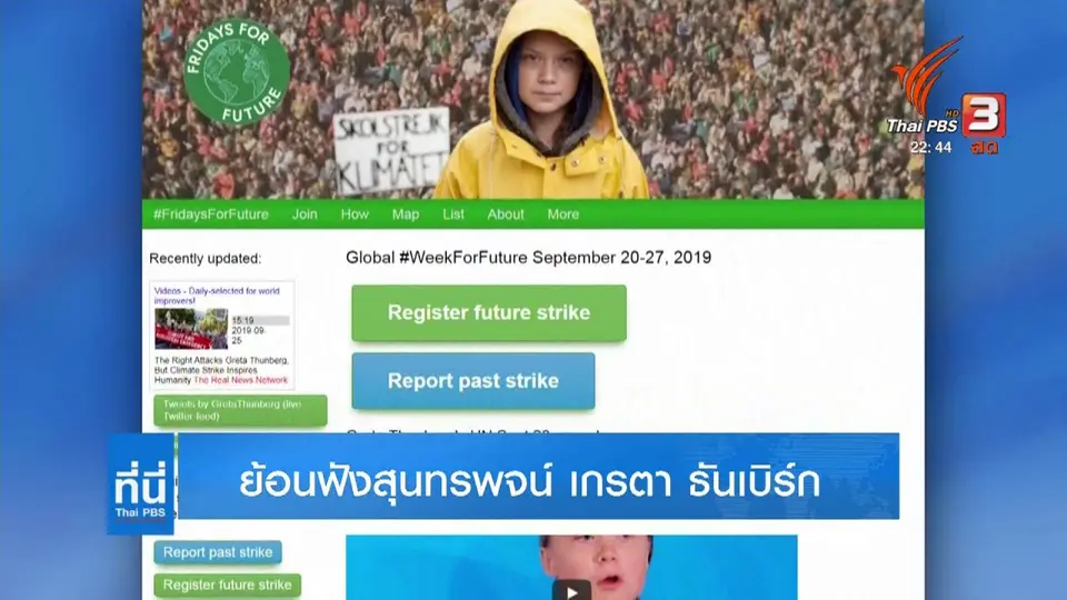 ย้อนสุนทรพจน์ "เกรตา ธันเบิร์ก"