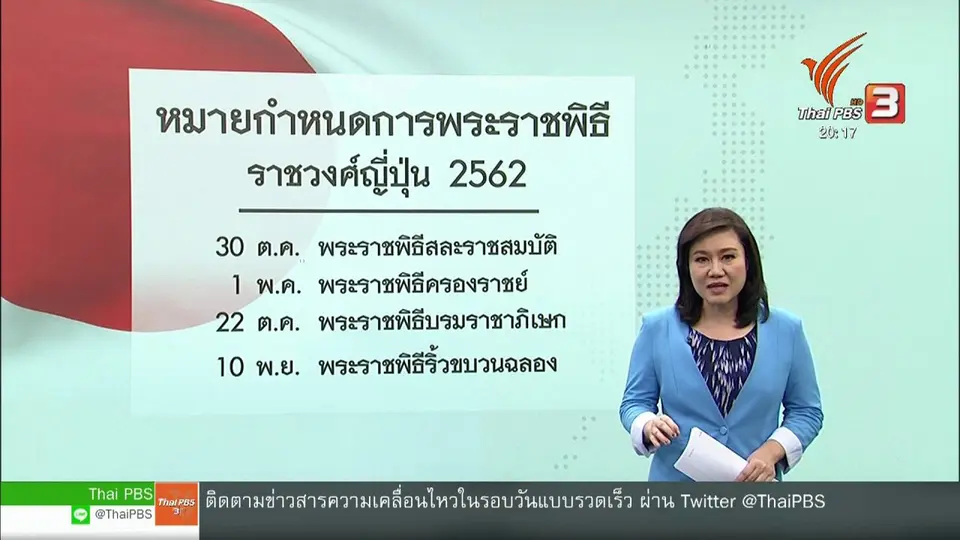 วิเคราะห์สถานการณ์ต่างประเทศ :  พระราชพิธีบรมราชาภิเษกสมเด็จพระจักรพรรดิญี่ปุ่น