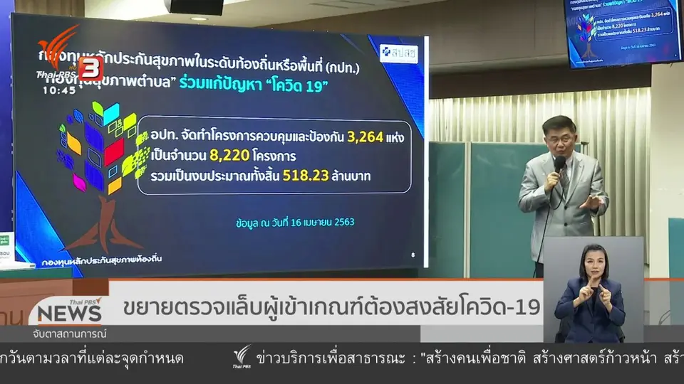 ขยายตรวจแล็บผู้เข้าเกณฑ์ต้องสงสัยโควิด-19