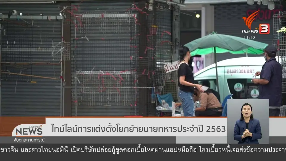 ​ไทม์ไลน์การแต่งตั้งโยกย้ายนายทหารประจำปี 2563