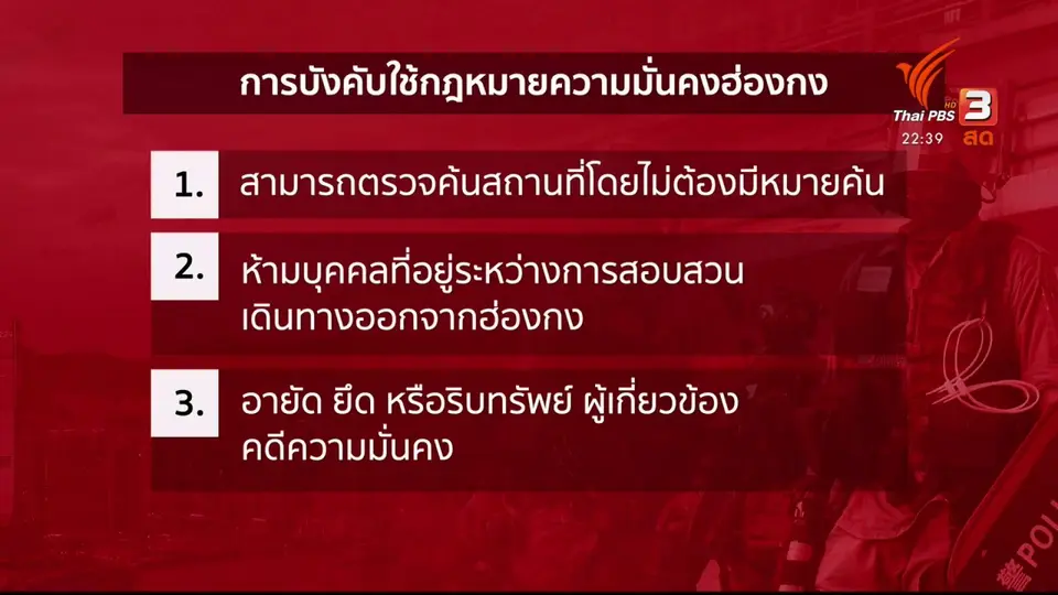 กฎหมายความมั่นคงฮ่องกง กระทบการทำงานสื่อ