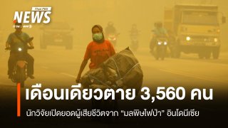 ยอดเสียชีวิตมลพิษไฟป่าอินโดฯ เดือน ก.ย.พุ่ง 3,560 คน
