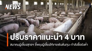 สมาคมหมูแจงปรับราคาแนะนำ 4 บาท พยุงผู้เลี้ยงให้ขายพ้นต้นทุน