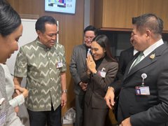 “น้ำเงิน-เขียว”  ยังเหนียวแน่น “อนุทิน”  ร่วมเบิร์ดเดย์ สส.กล้าธรรม