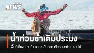 น้ำท่วมตะวันออกซ้ำเติมประมง พื้นที่เลี้ยงปลา-กุ้งเสียหายกว่า 2 แสนไร่