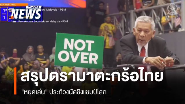 ม้วนเดียวจบ! สรุปดรามาตะกร้อไทย "หยุดเล่น" ประท้วงนัดชิงแชมป์โลก