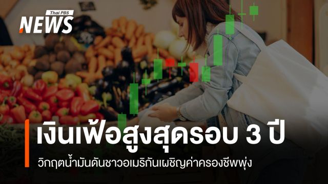 เงินเฟ้อสหรัฐฯ พุ่งสูงสุดรอบ 3 ปี น้ำมันทะยานหนุนทองคำ รับแรงซื้อสินทรัพย์ปลอดภัย