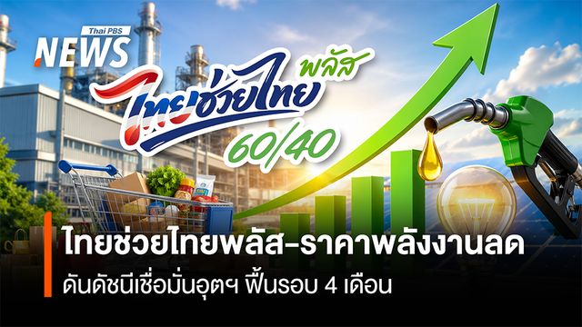 ไทยช่วยไทยพลัส-ราคาพลังงานลด ดันดัชนีเชื่อมั่นอุตฯ ฟื้นรอบ 4 เดือน 