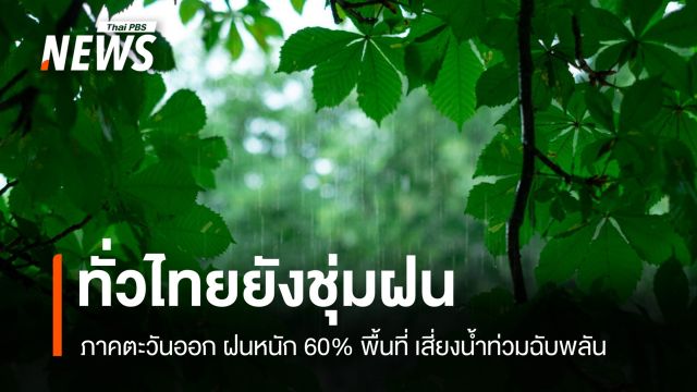 สภาพอากาศวันนี้ เหนือ-อีสาน-ใต้ ฝนหนัก ภาคตะวันออกระวังน้ำท่วมฉับพลัน