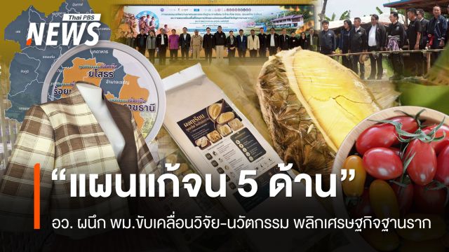 "แผนแก้จน 5 ด้าน" อว. ผนึก พม.ขับเคลื่อนวิจัย-นวัตกรรม พลิกเศรษฐกิจฐานราก