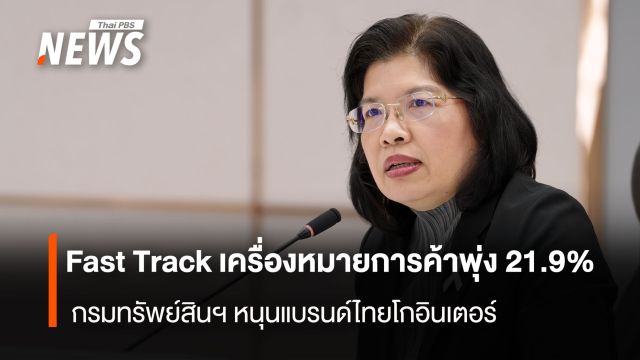 Fast Track เครื่องหมายการค้าพุ่ง 21.9% กรมทรัพย์สินฯ หนุนแบรนด์ไทยโกอินเตอร์