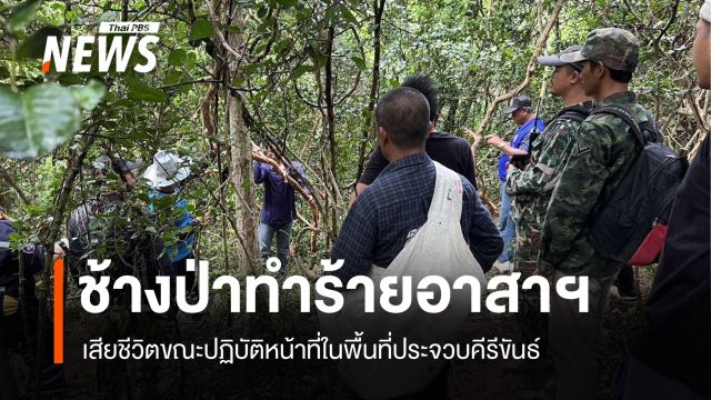 "ช้างป่ากุยบุรี" ทำร้ายอาสาฯ เสียชีวิต ขณะปฏิบัติหน้าที่ 