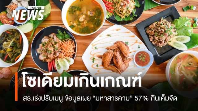 สธ.เปิดข้อมูล "มหาสารคาม" กินเค็มจัด 57% เร่งปรับเมนู ลดหวาน มัน เค็ม