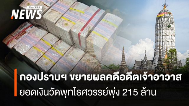 กองปราบฯ ขยายผลคดีอดีตเจ้าอาวาส ยอดเงินวัดพุทไธศวรรย์พุ่ง 215 ล้าน