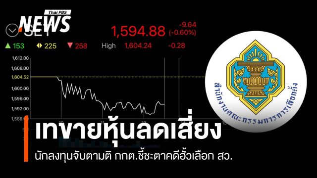 รอ กกต.ชี้ชะตาฮั้ว สว. นักลงทุนเทขายหุ้นลดเสี่ยง