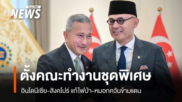 อินโดนีเซีย-สิงคโปร์ ตั้งคณะทำงานชุดพิเศษ แก้ไฟป่า-หมอกควันข้ามแดน 