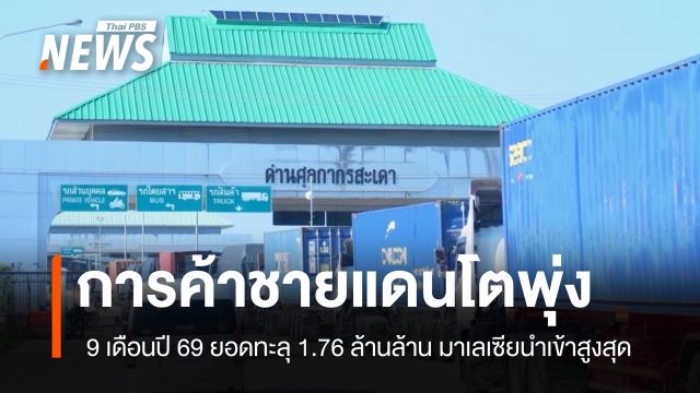 การค้าชายแดนและผ่านแดน ก.ย. 69 พุ่งแรง ดันยอด 9 เดือนแรกทะลุ 1.76 ล้านล้านบาท