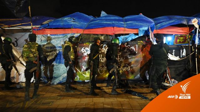 "ศรีลังกา" จับผู้ประท้วง-รื้อจุดชุมนุมกลุ่มต้านรัฐบาล