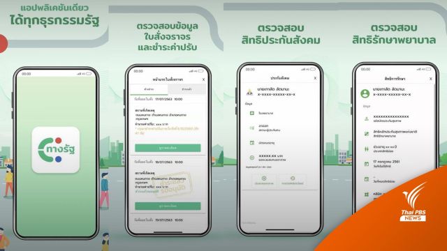 รัฐชวนโหลดแอปฯ "ทางรัฐ" เช็กสวัสดิการ-ใบสั่งจราจร ครบในที่เดียว