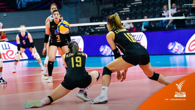 สู้สุดใจ ! ไทย พ่าย สหรัฐฯ 2-3 เซต ปิดท้ายศึกชิงแชมป์โลก 2022 