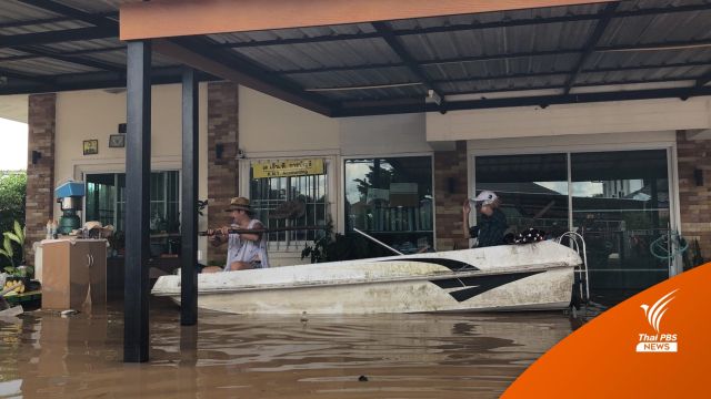 ชุมชนย่านเวียงกุมกามยังอ่วม บางคนใช้ชีวิตบนเรือข้ามคืน