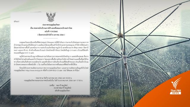 เตือน 7 จังหวัดภาคใต้ฝนตกหนัก คลื่นสูง 2-4 เมตร