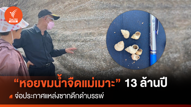 รอขึ้นทะเบียนซากดึกดำบรรพ์ "แหล่งหอยขมแม่เมาะ" 13 ล้านปี 