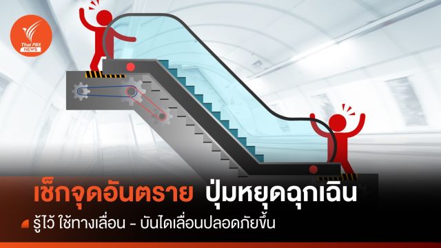 เช็กจุดอันตรายและแนวทางระงับเหตุฉุกเฉิน ทางเลื่อน-บันไดเลื่อน