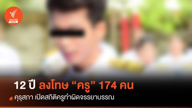 เปิดสถิติ 12 ปี คุรุสภา ลงโทษ "ครู" ทำผิดจรรยาบรรณ  174 คน 