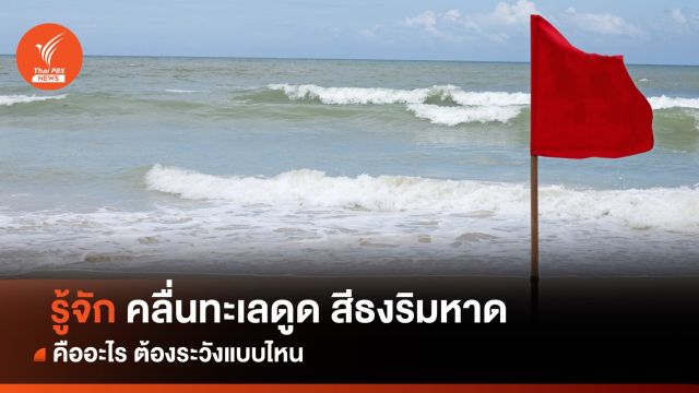  รู้จัก "คลื่นทะเลดูด - สีธงริมหาด" คืออะไร ต้องระวังแบบไหน