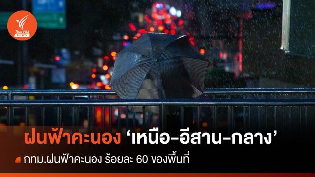สภาพอากาศวันนี้  "เหนือ-อีสาน-กลาง" ฝนฟ้าคะนอง 