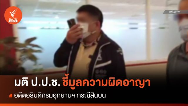 ป.ป.ช.ชี้มูลความผิดอาญาอดีตอธิบดีกรมอุทยานฯ ปมสินบน