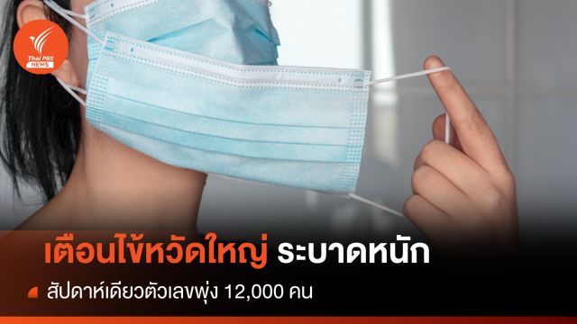 "ไข้หวัดใหญ่" ระบาดหนักสัปดาห์เดียวป่วยพุ่ง 12,000 คน