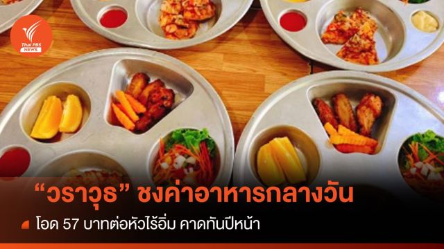"วราวุธ" ชงปรับค่าอาหารกลางวันเด็ก คาดทันงบปี'68