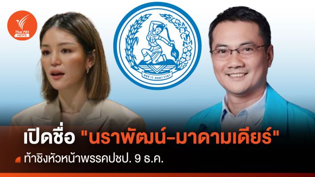  9 ธ.ค."นราพัฒน์-มาดามเดียร์" ชิงแม่ทัพประชาธิปัตย์