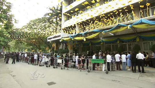 ประชาชนเข้ากราบพระศพ สมเด็จพระสังฆราชฯที่ ร.พ.จุฬาลงกรณ์ 