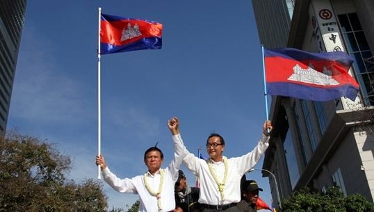 กัมพูชาประท้วงกดดันให้เลือกตั้งใหม่