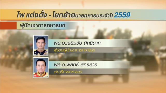 จับตา “พล.อ.เฉลิมชัย-พล.อ.พิสิทธิ์” แคนดิเดทผบ.ทบ. โยกย้ายกลางปี 5 เสือทบ.ไม่ขยับ