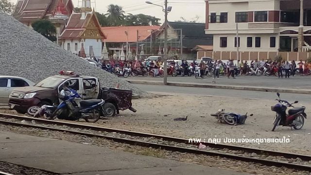 ระเบิดหน้าสถานีรถไฟจะนะ จ.สงขลา เสียชีวิต 2 คน 